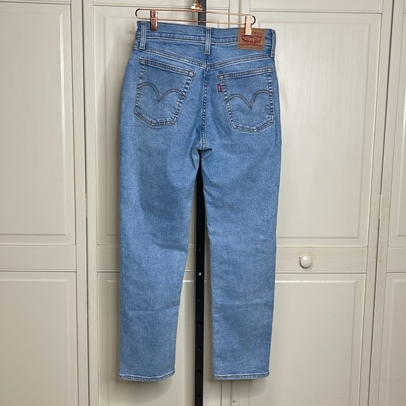 Levi Strauss & Co Women’s “Wedgie Straight” High Rise Patchwork Jeans Size 27 - Picture 5 of 14